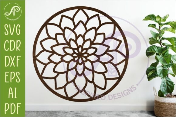 Dahlia Flower Wall Art SVG Sign: Your Creative Cut File