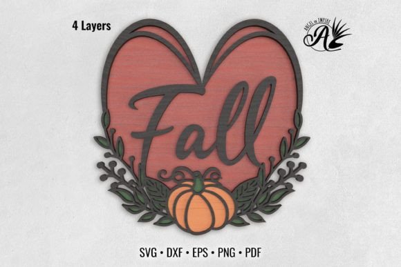 Fall Love 3D Layered Art: Your Autumn Design Essential