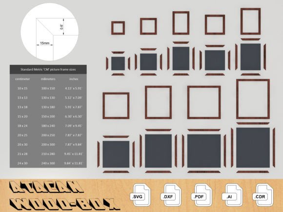 Frames Laser SVG Cut Files - Photo Frame
