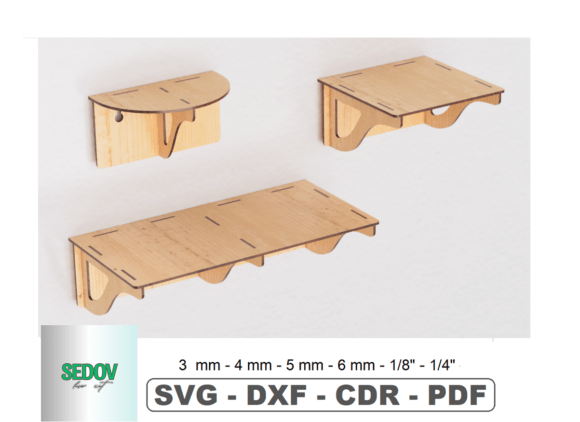 Laser Cut Floating Shelves 3 Designs for Modern Decor