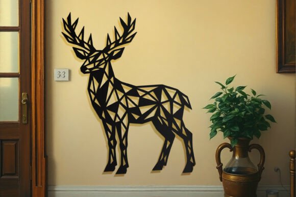Modern Laser Cut Deer Art for Stylish Decor