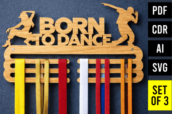 Unleash Your Moves with Hip Hop Dance Medal Holder SVG