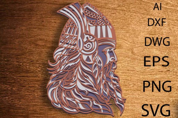 Viking Warrior Multilayer SVG: A Bold Creative Asset