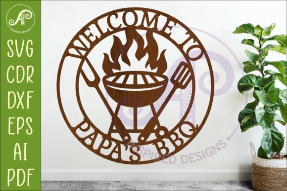 Welcome to Papa’s BBQ SVG: Grill Sign Design
